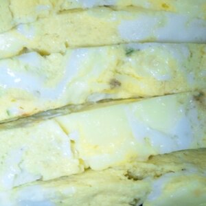 チーズごろごろとろける卵焼き